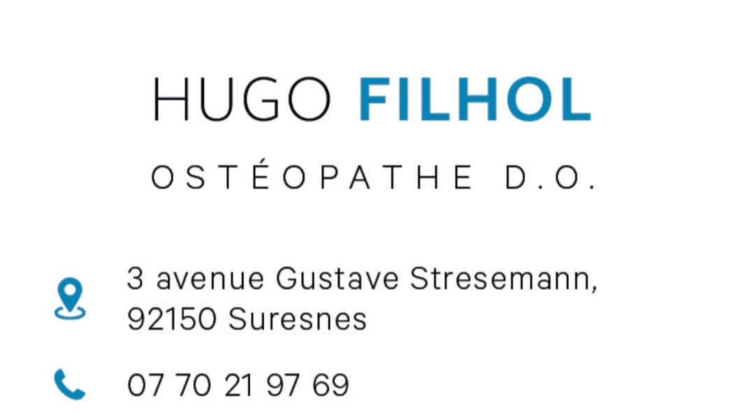 Photo de couverture de Hugo Filhol Ostéopathe D.O